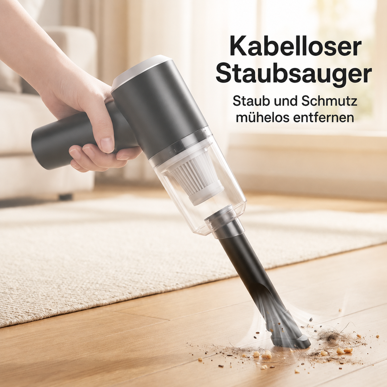 Handstaubsauger mit Blasfunktion für Haushalt, Auto und Schrank – kabellos, wiederaufladbar
