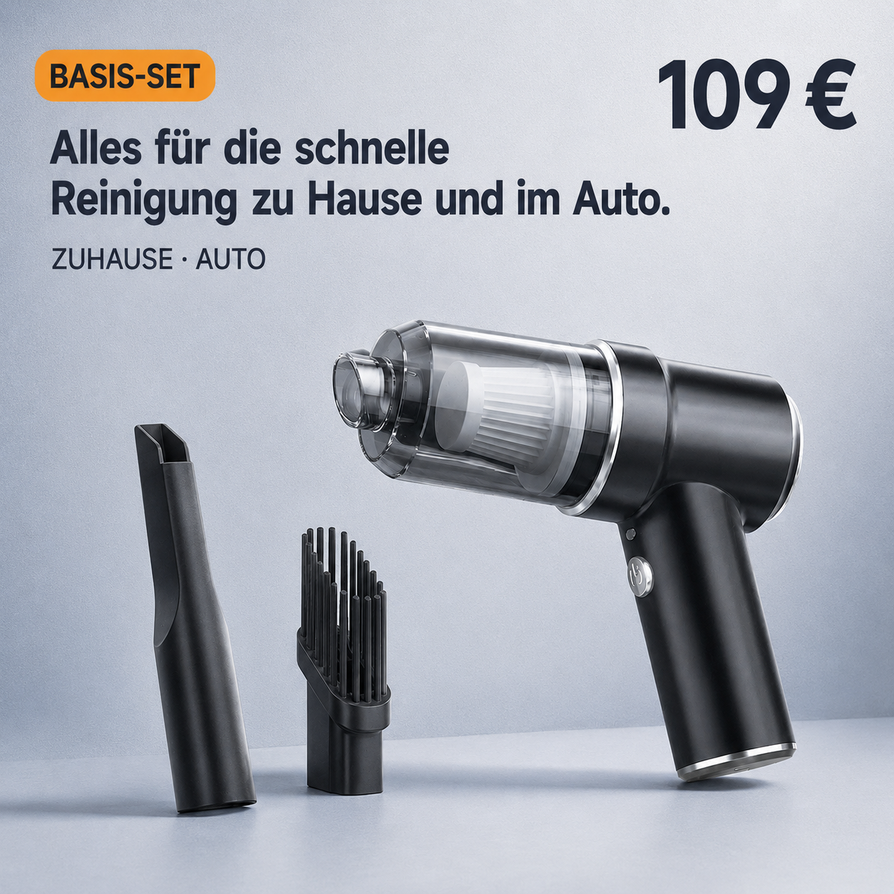 Handstaubsauger mit Blasfunktion für Haushalt, Auto und Schrank – kabellos, wiederaufladbar
